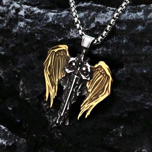 Archangel Michael Celtic Cross Saint Religious Catholic Protection Medal Pendant - Picture 11 of 16